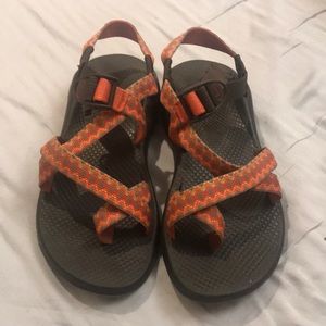 Orange Chacos Size 8
